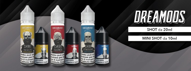 Linea DARK Il Santone dello Svapo Shot 20ml e Mini Shot Dreamods